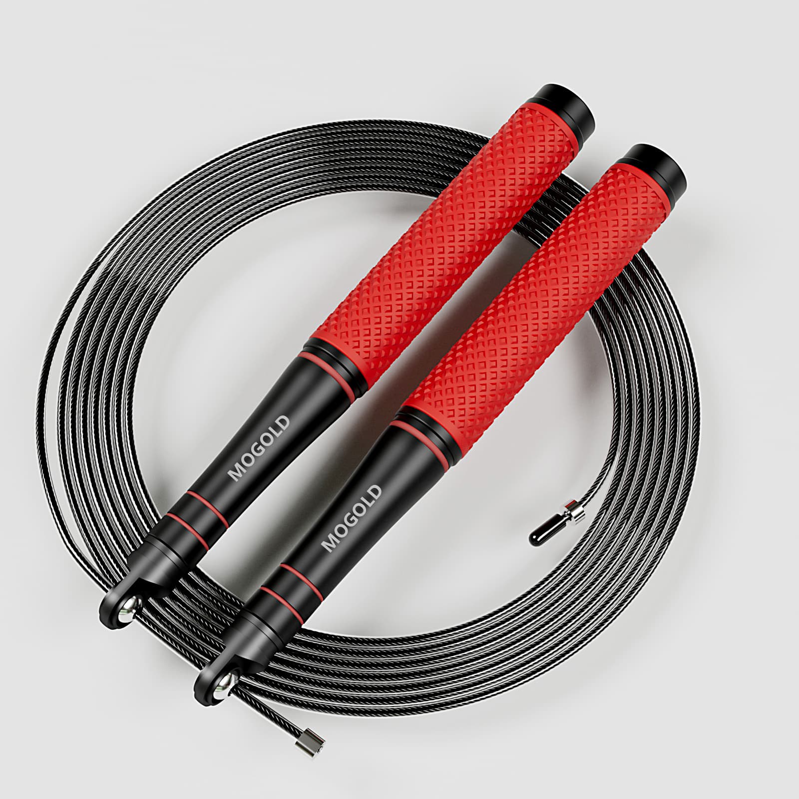Corda De Pular De Velocidade , Ajustável Resistente , Design Leve , Rotação Suave De Rolamento De Esferas , Adequada Par