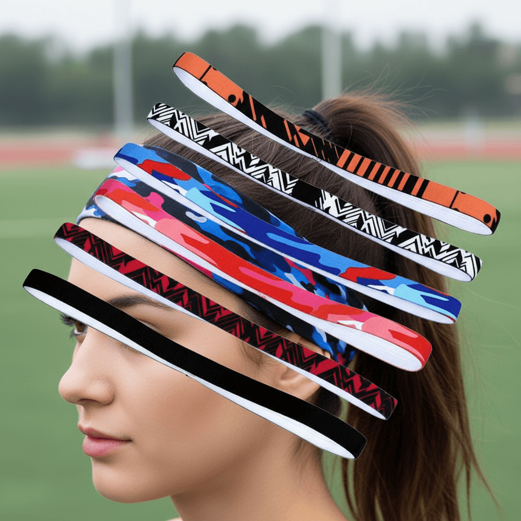 Faixa de Cabelo Elástica Unissex Yoga Fitness Esportiva Antiderrapante 15mm Respirável