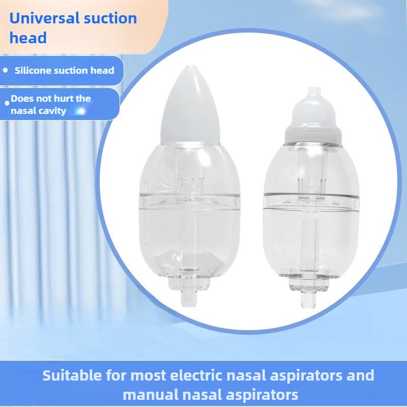 Ponta de silicone de substituição para aspirador nasal manual potente para bebês com câmara de armazenamento para