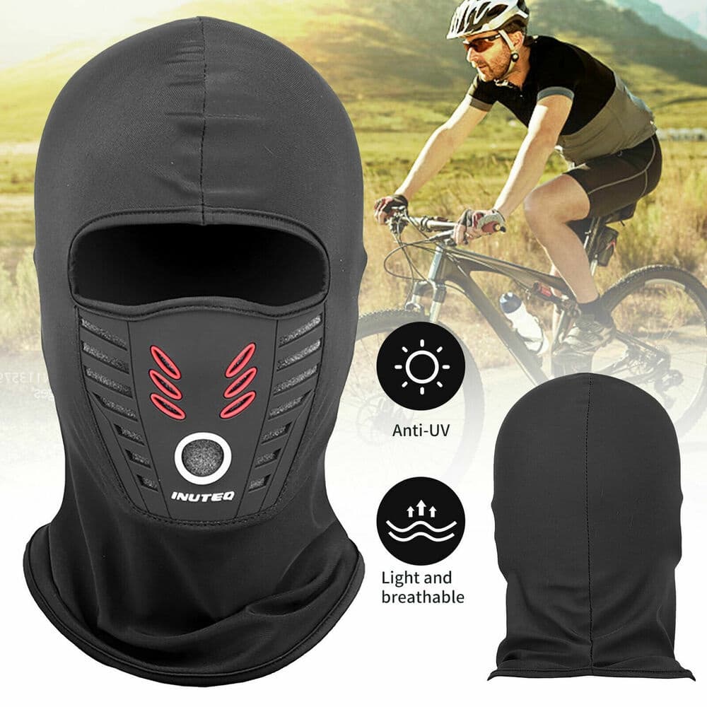 Touca Balaclava, Máscara Facial, Visor Tático Resistente Ao Uv, Capacete Unissex para Motocicleta, Revestimento Inferior
