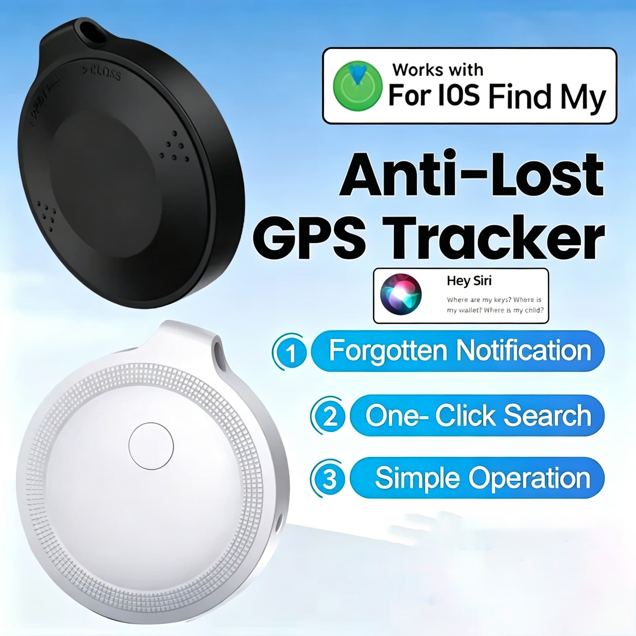 Mini Rastreador GPS Tag para Android iOS Localizador Air Tag para Carro Dispositivo de Rastreamento GPS Segurança