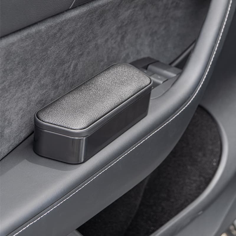 Caixa de Armazenamento de Porta de Carro com Apoio de Braço Esquerdo e Direito e Console Elevador para Suporte de