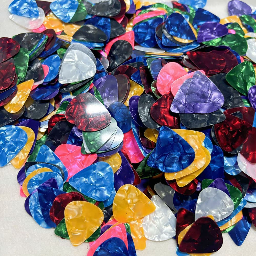 10 peças conjunto de palhetas de guitarra 0,46mm céu estrelado celulóide palhetas para guitarra acústica e elétrica