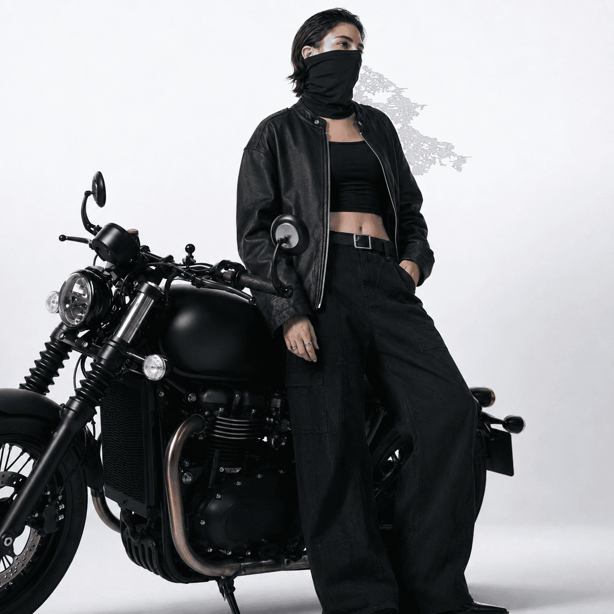 Máscara Facial De Seda Gelada Para Pescoço , Proteção Uv À Prova De Vento Bicicleta , Moto , Verão , Homens E Mulheres