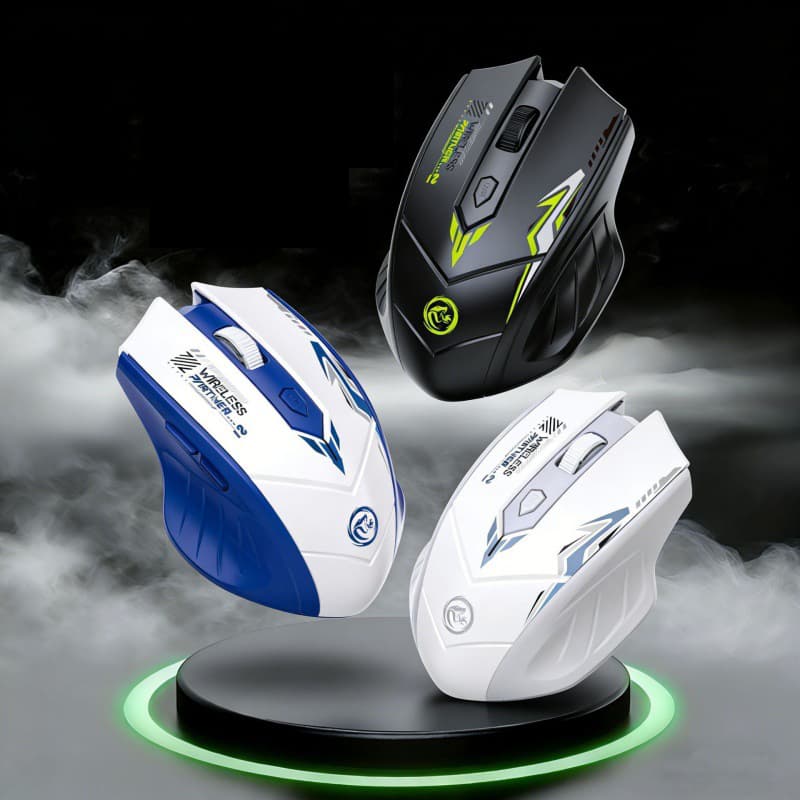 Mouse para jogos por atacado, recarregável, ergonômico, sem fio, 1600DPI, 6 botões, mouse Bluetooth