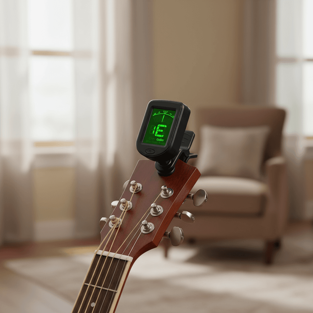 Miwayer Clip-On LCD Digital Afinador para Baixo, Ukulele, Violino, Bandolim, Banjo, Violão - Afinador Eletrônico