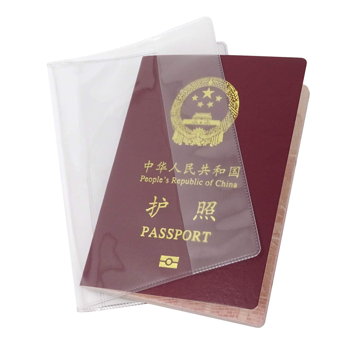 Porta-Passaporte De Pvc Transparente À Prova D'água E Poeira Para Viagem