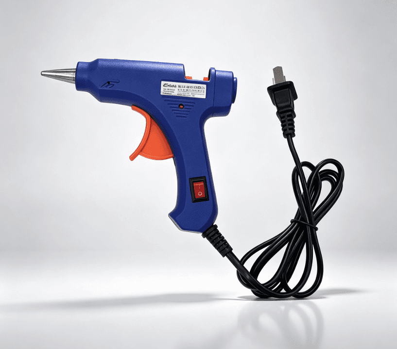 Pistola de Cola Quente de Dupla Tensão 110V 220V 60W | Ferramenta Profissional de Artesanato com Bastões de Cola de 11mm