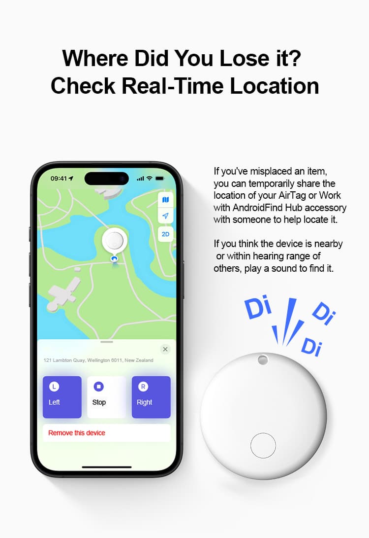 Mini Rastreador GPS Tag para Android, Google Encontre, Hub, Localizador Global Inteligente, Dispositivo de Rastreamento