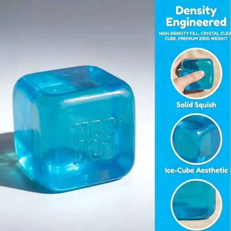 Cubo Azul Macio Em Forma De Dedo Brinquedos Alívio Do Estresse Jogar Presente Primavera