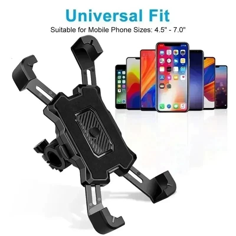 Suporte de telefone para motocicleta 360° suporte de telefone rotativo para moto de montanha, suporte antiderrapante