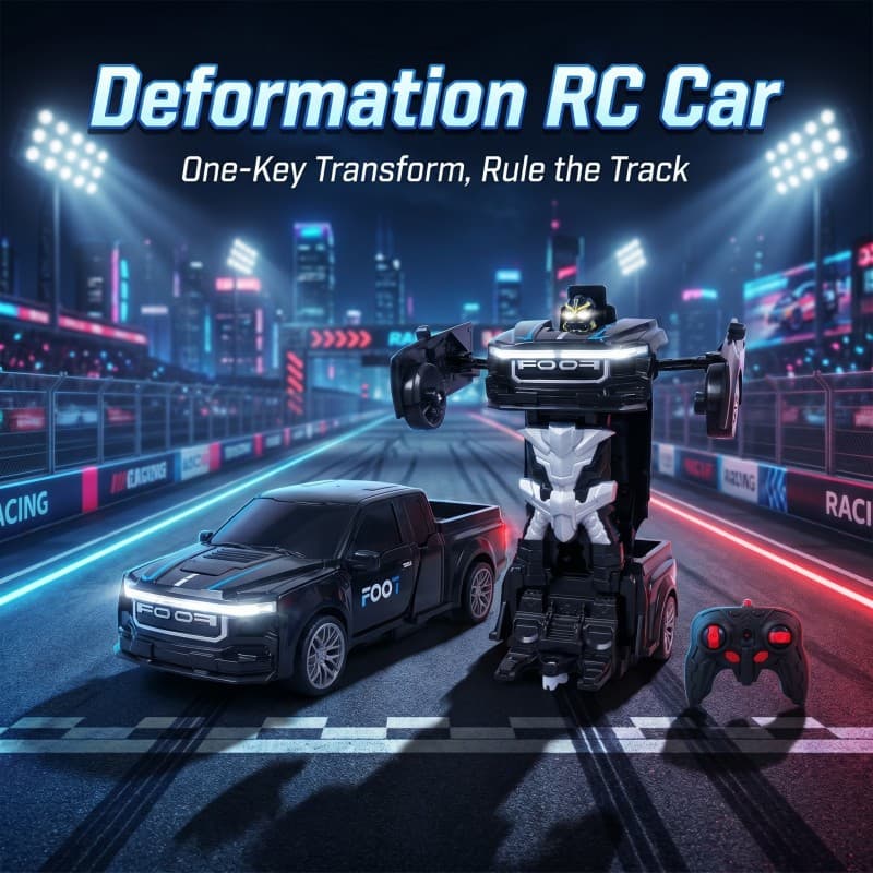 Carro Dublê De Controle Remoto Transformável Brinquedos Recarregável Elétrico Drift Racer Para Crianças Natal