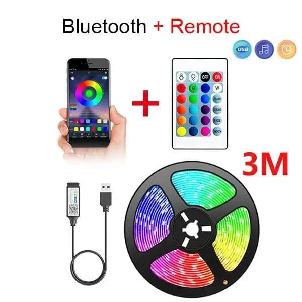Axus 5V USB Led Lights para Sala 5050 RGB Fita de LED Diodo Fita Adesiva para Decoração Gamer Bar Iluminação Fita LED