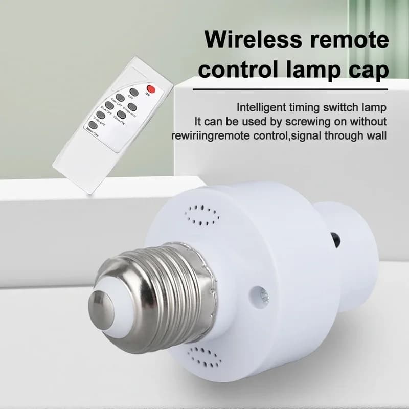 Suporte de lâmpada LED inteligente conversível AXUS E27 AC85-265V com controle remoto IR, comodidade indispensável para