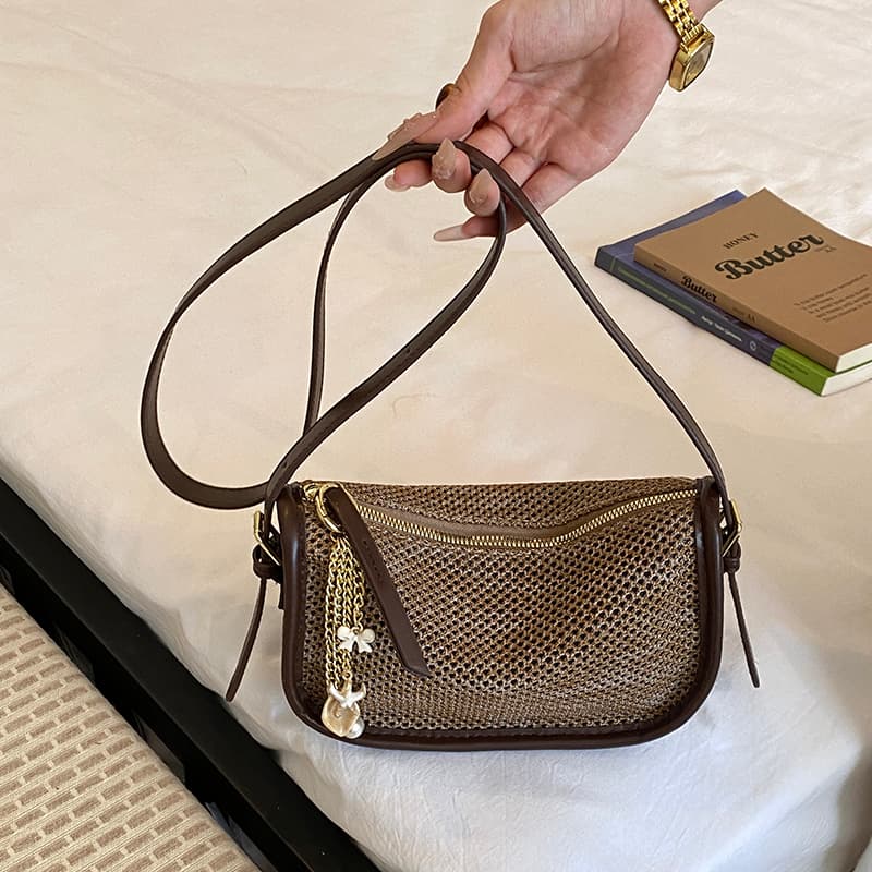 Bolsa tiracolo pequena de alta qualidade para uso casual, bolsa de mão quadrada, bolsa feminina popular