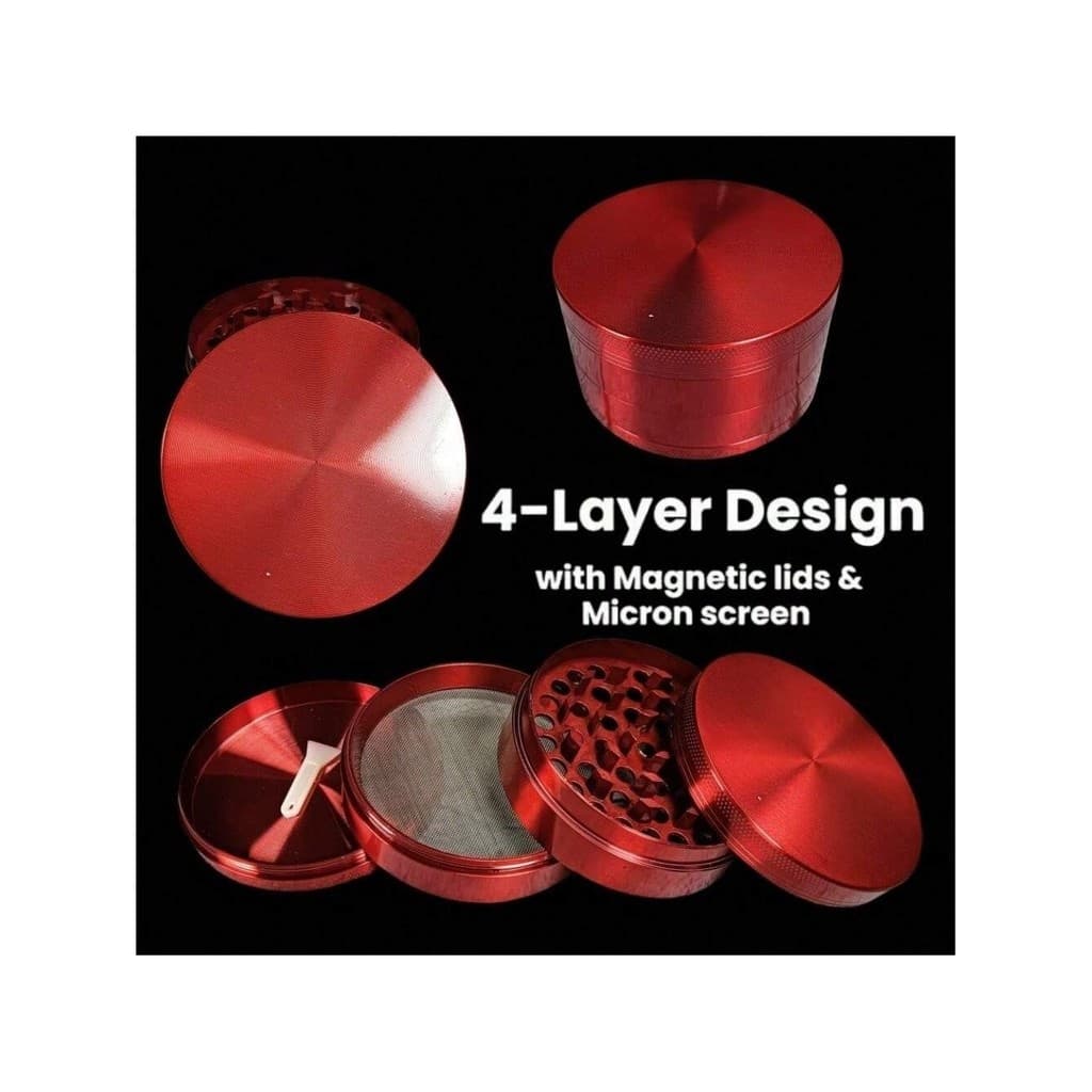 Moedor manual de liga de zinco colorido misto de 4 camadas SEA Popular 70mm para temperos como sal e pimenta