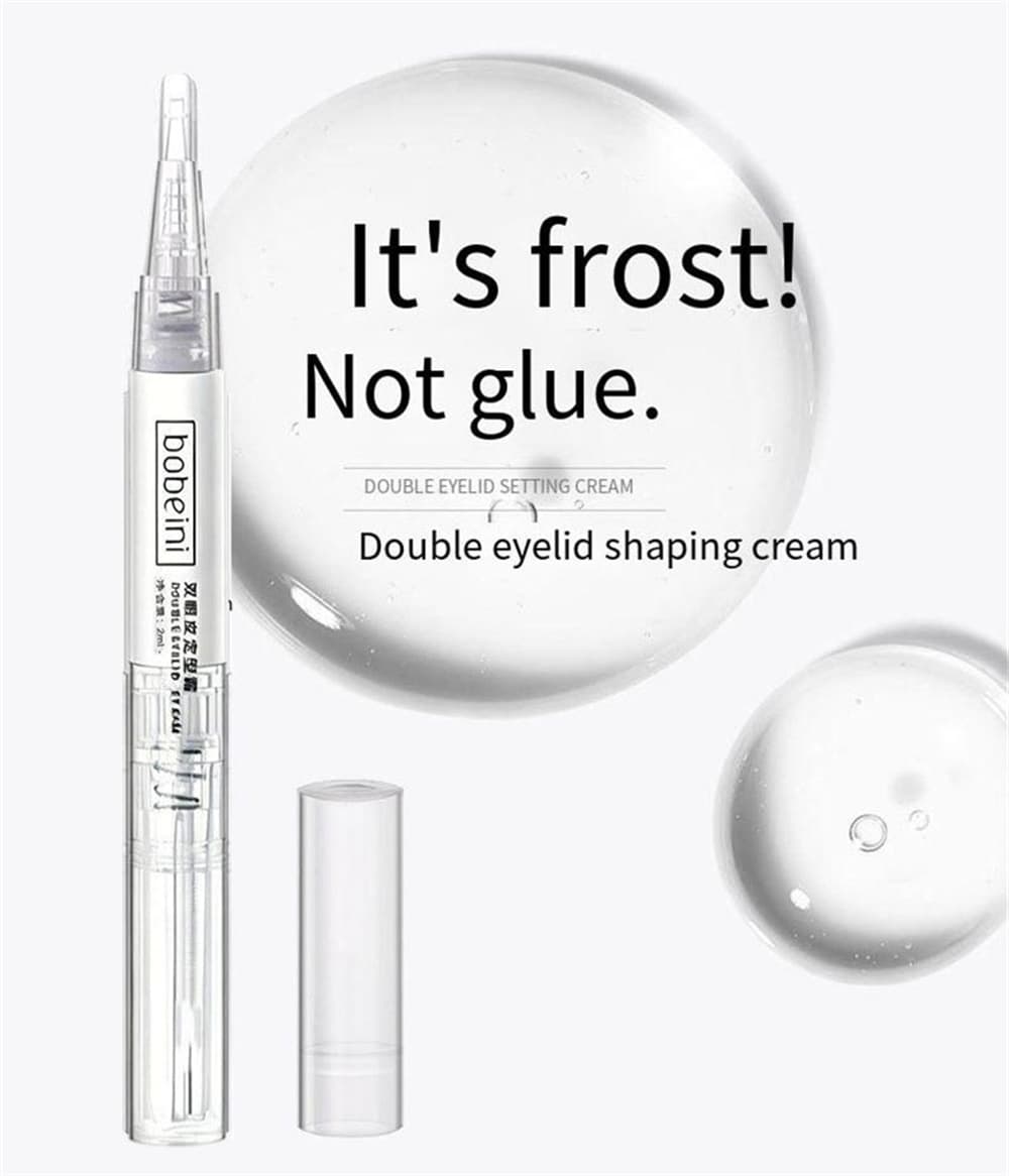 Cola Invisível Para Pálpebras Duplas-Creme Modelador Transparente E Sem Endurecimento Olhos Grandes Naturais