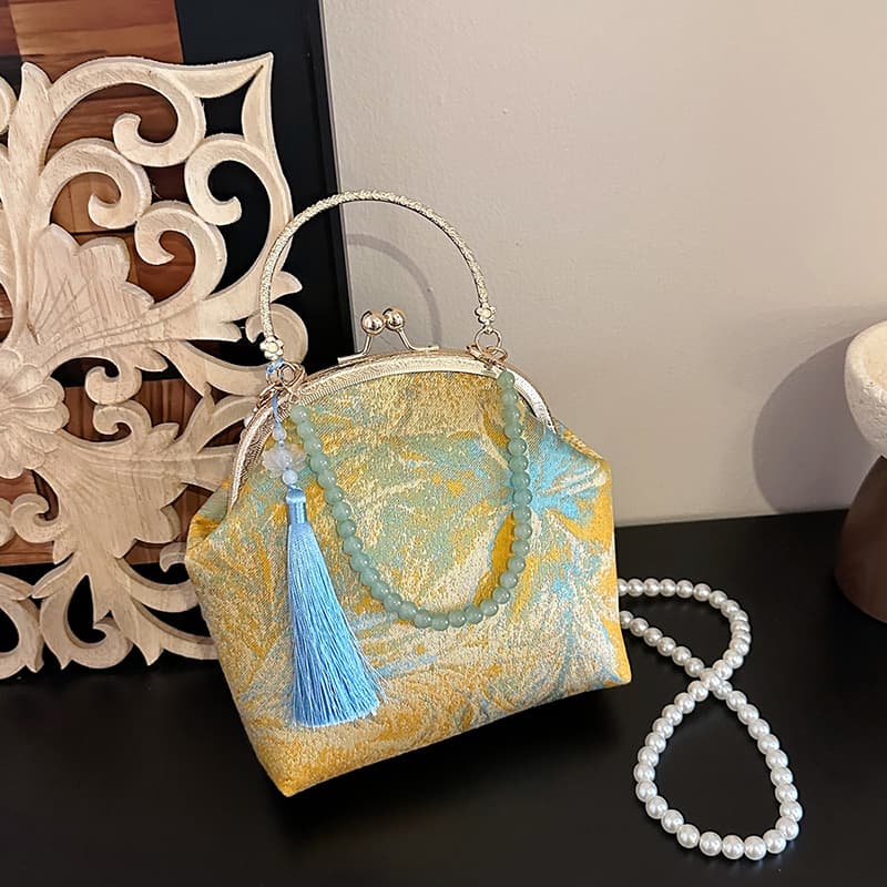 Bolsa tiracolo versátil de aparência sofisticada, bolsa de mão casual e de nicho bordada, bolsa feminina