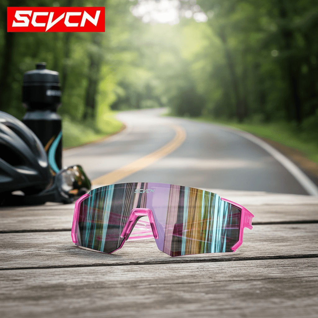 Sete UV400 Óculos de Sol Masculinos para Esportes ao Ar Livre Ciclismo Proteção e Conforto