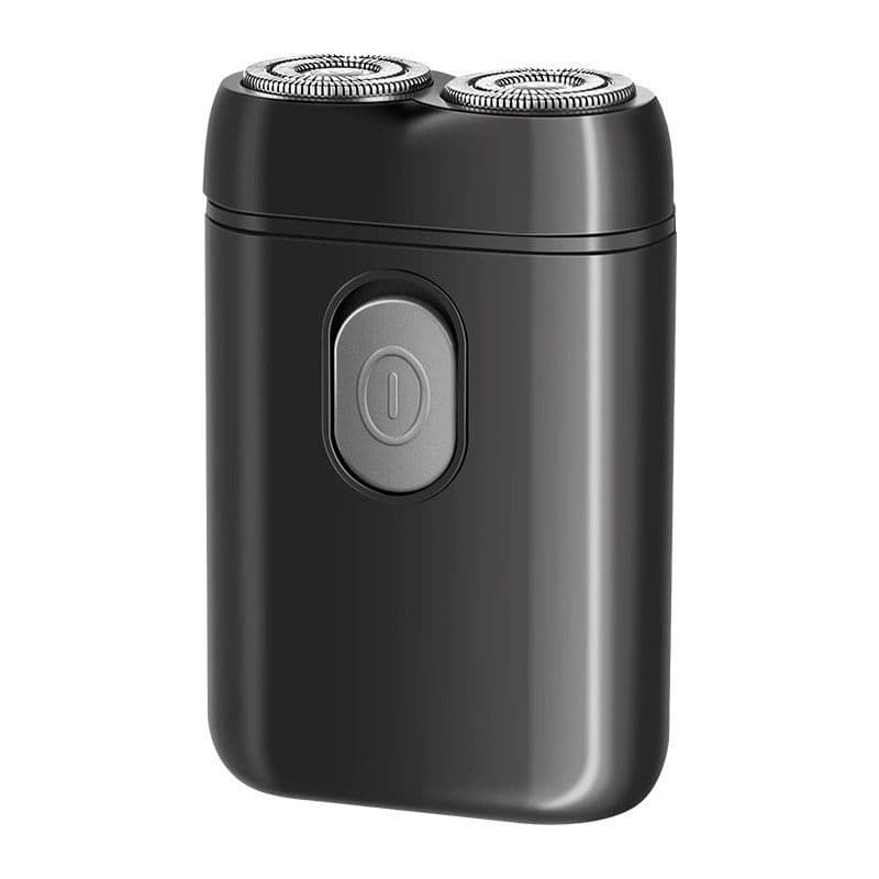 Barbeador Duplo Giratório Mini Aparador de Bolso Portátil Aparador de Barba Compacto Barbeador Elétrico para Homens