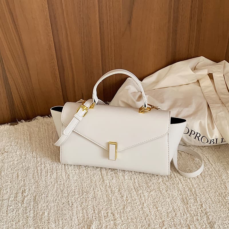 Bolsa feminina de ombro, super popular, retrô minimalista, de grande capacidade, bolsa tiracolo, bolsa Lotte