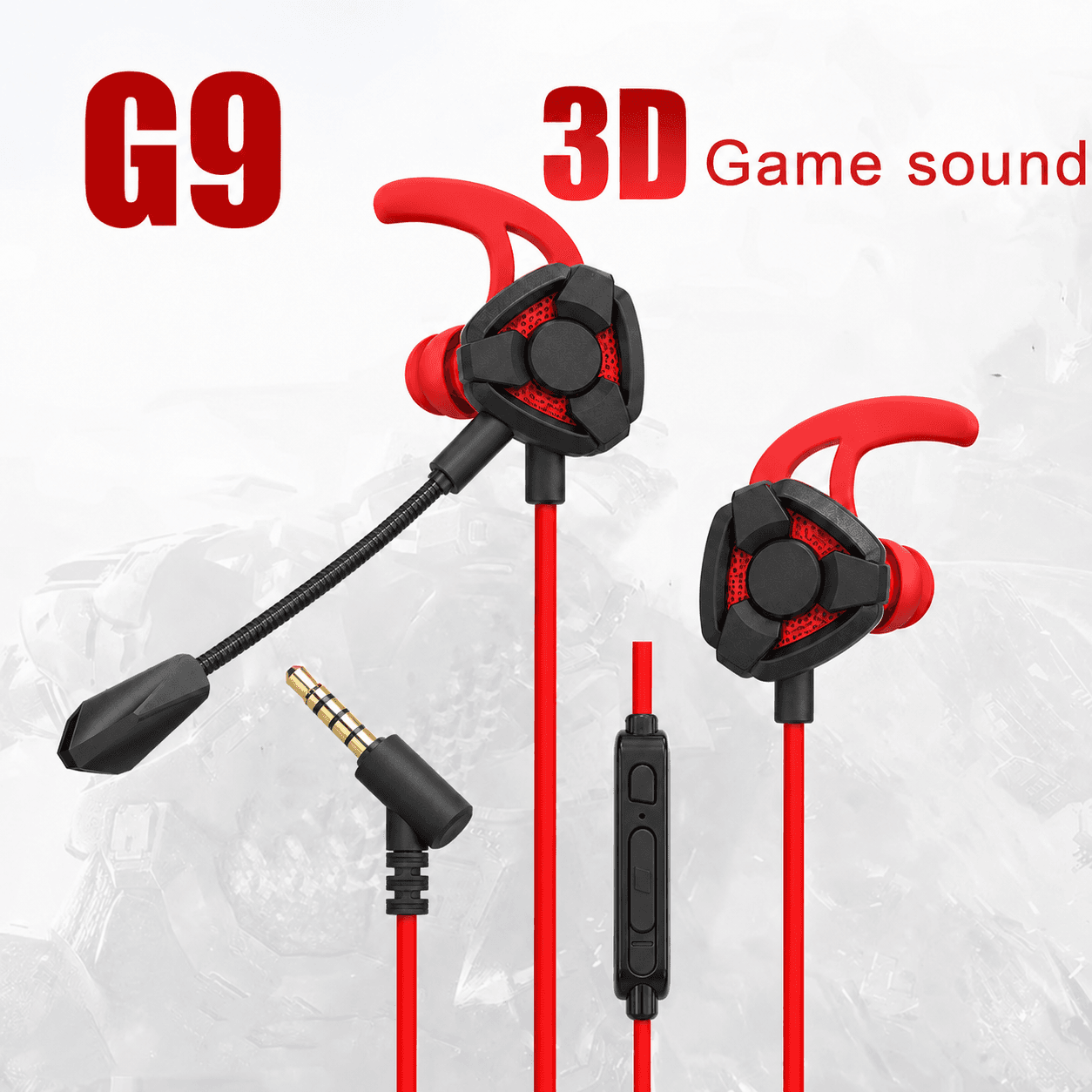Fones De Ouvido G9 Gamer Com Fio Jack De 3.5 Mm Microfone 3D Estéreo Telefone PC Laptop Intra-Auriculares Para Jogos Mús