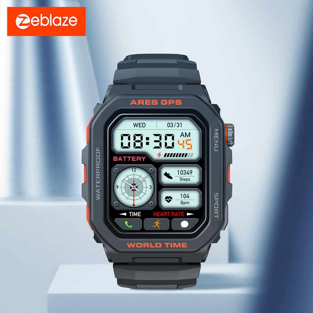 Novo Smartwatch Relógio Inteligente Zeblaze Ares GPS Para Homens E Mulheres , Alexa Integrada , Chamadas Bluetooth , Fre