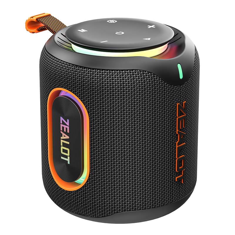 Caixa de Som Bluetooth ZEALOT M1 30W 6000mAh IPX6 À Prova D’Água Luz RGB TWS Estéreo Super Graves Bluetooth 5.4 Para