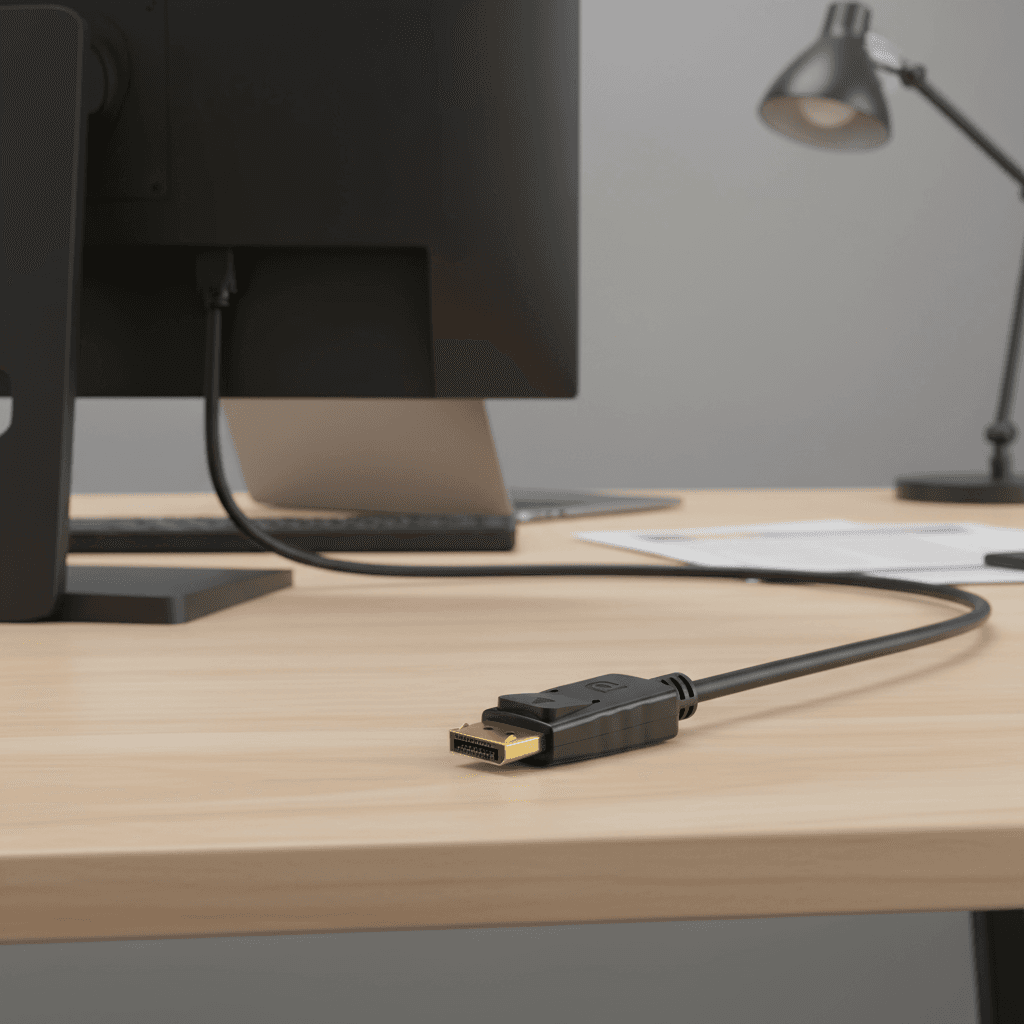 Cabo Adaptador DisplayPort para HDMI-compatível 4K de 1,8m/3m, Áudio e Vídeo HD para Computador, Laptop, TV, Monitor