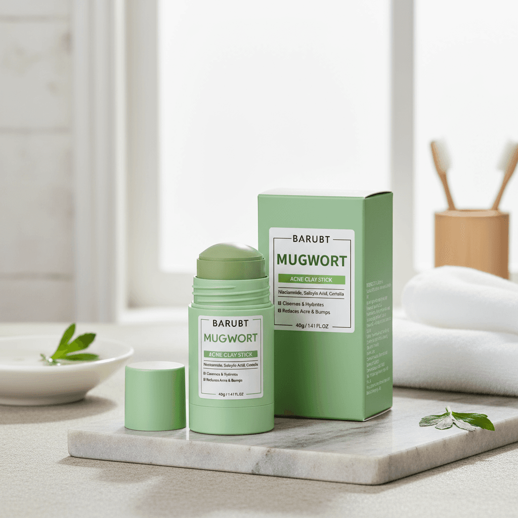 Artemisia Lama de Argila em Bastão Limpeza Profunda e Suave Reparação de Cravos Máscara Facial 40g