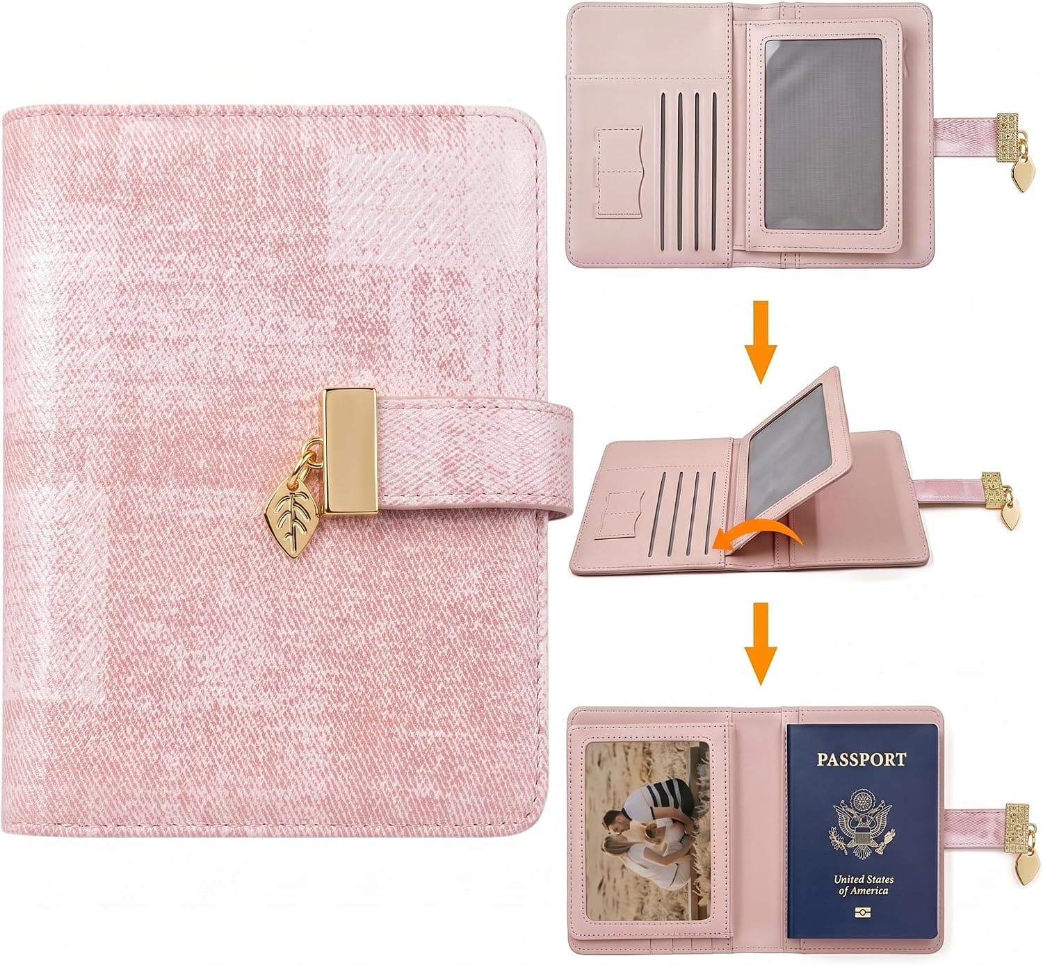 Porta-Passaporte E Capa Carteira Para Mulheres Essenciais Em Viagens
