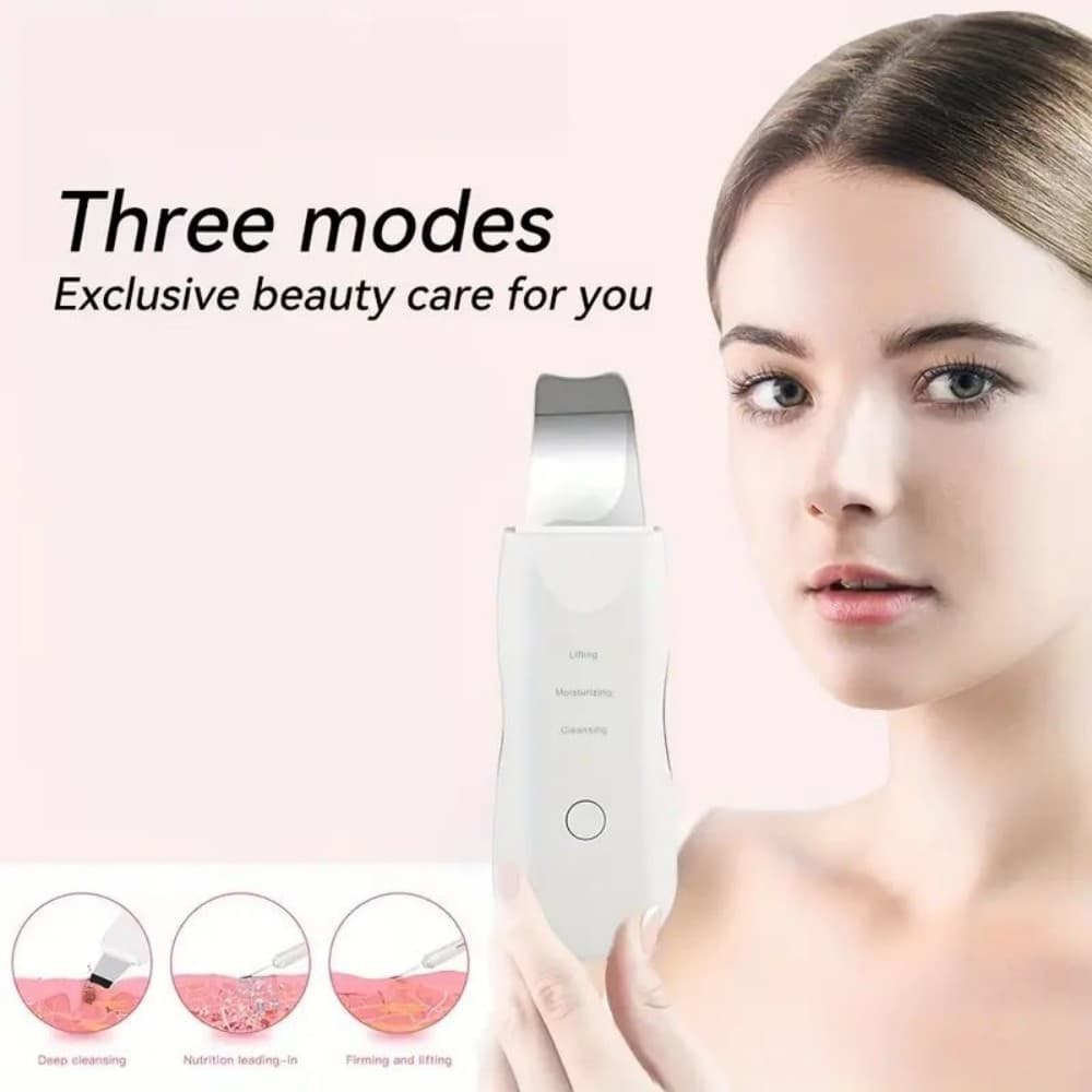 Raspador Facial Vibratório Removedor De Cravo Instrumento De Beleza Para Limpeza De Pele