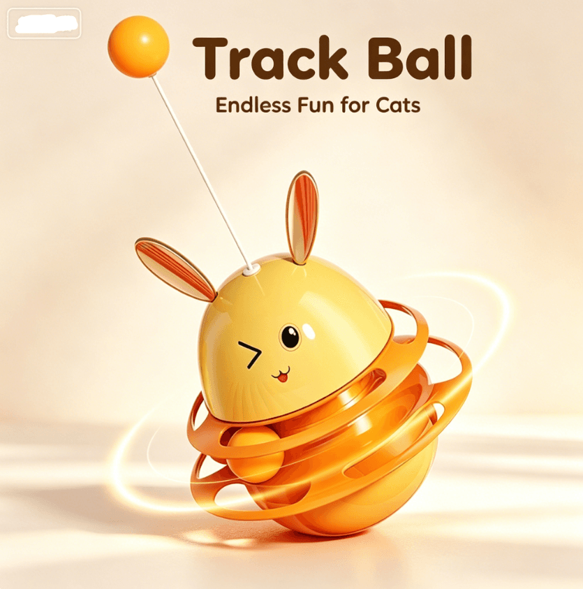 Coelho Para Gato Tumbler Brinquedo Vazamento Dispensador De Alimentos Interativo Teaser Varinha Pista Bola