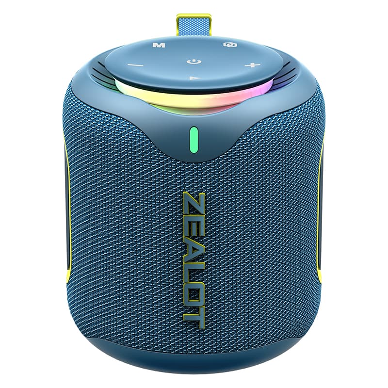 Caixa de Som Bluetooth ZEALOT M1 30W 6000mAh IPX6 à Prova d’Água, Portátil com Iluminação RGB, TWS Estéreo, Graves