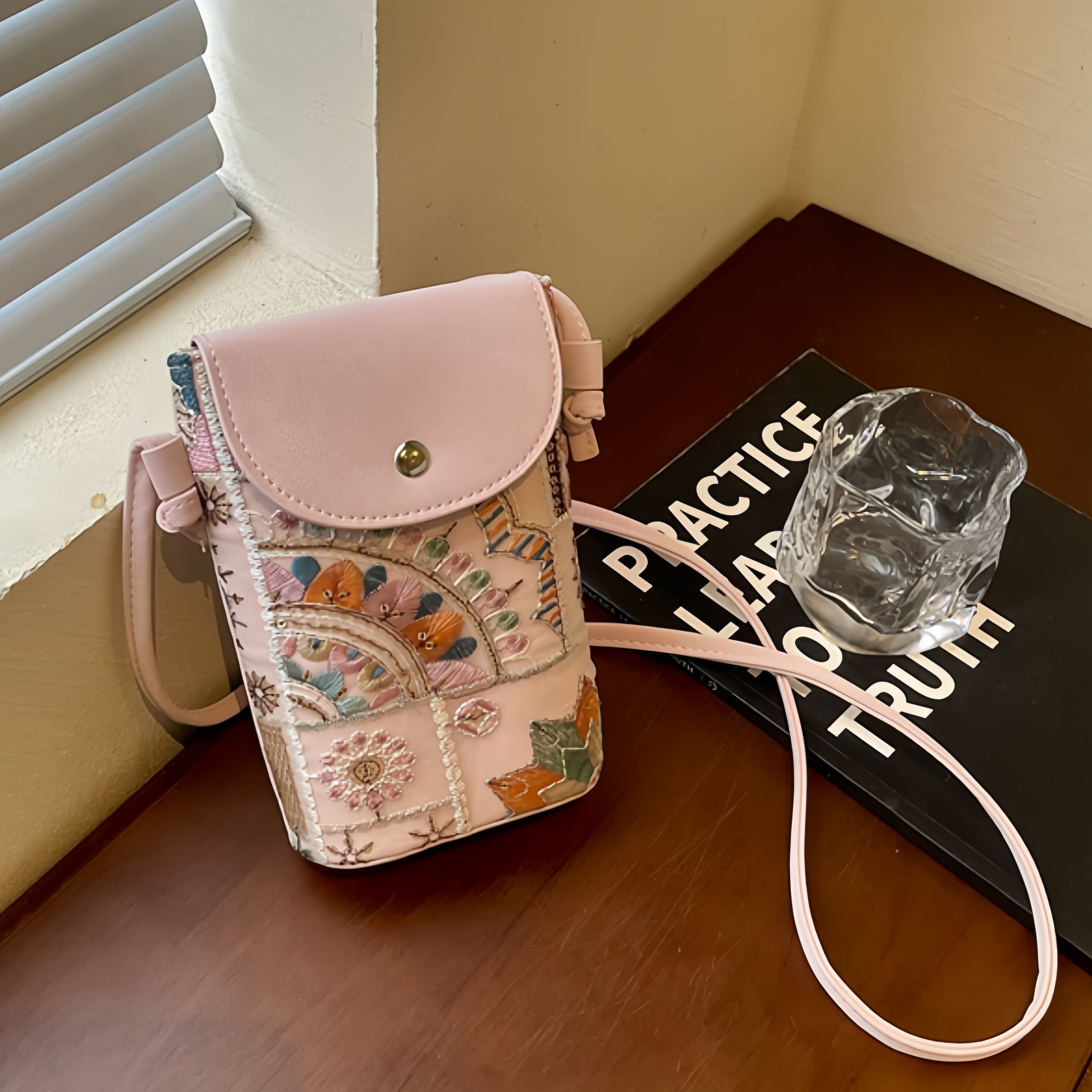 Textura sofisticada, bolsa tiracolo de nicho ou bolsa de mão casual com bordado estiloso, feminina nunu/bolsa de