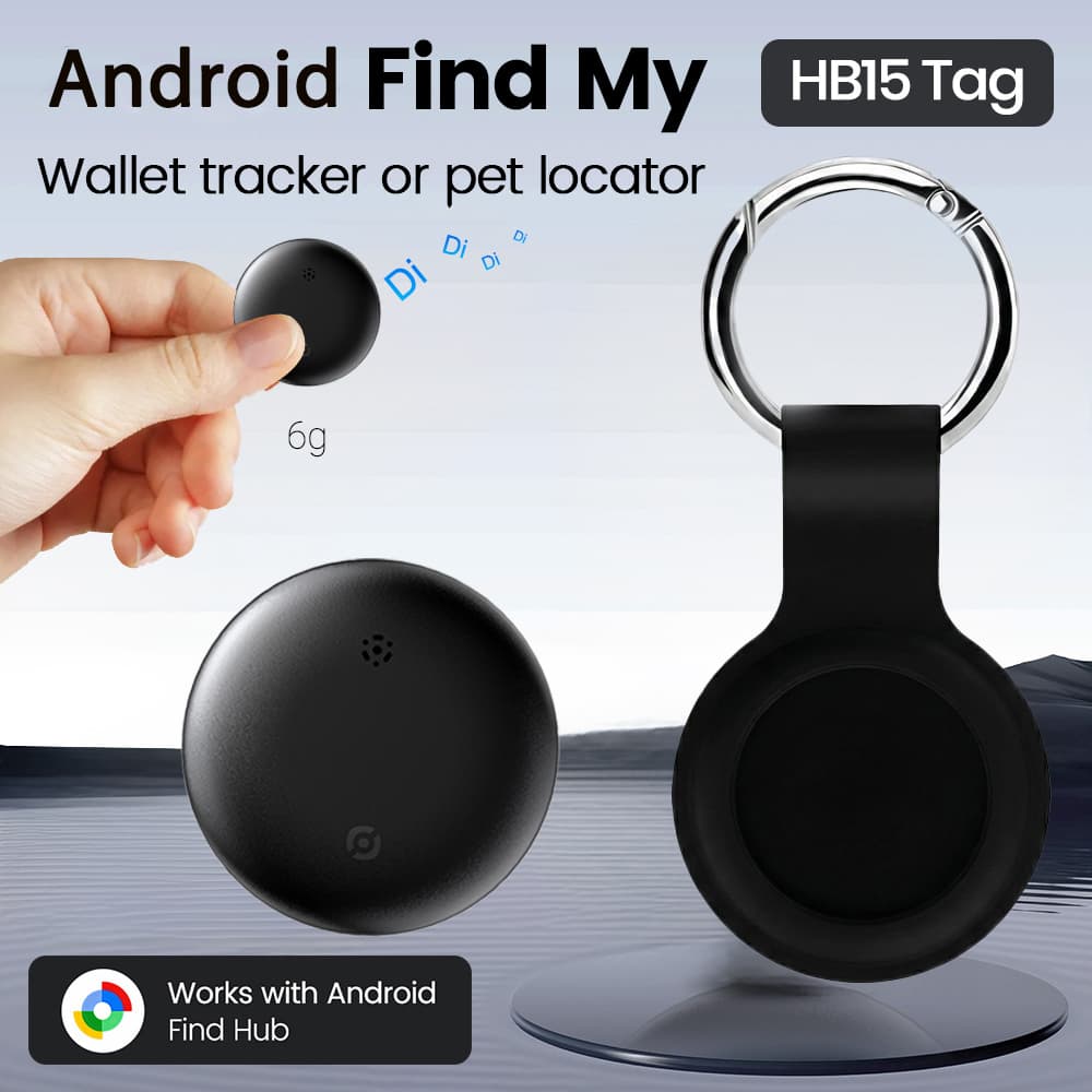 Rastreador Bluetooth Tag para Android Chaveiro Compatível com Google Encontre Meu Rastreador Inteligente Tag GPS