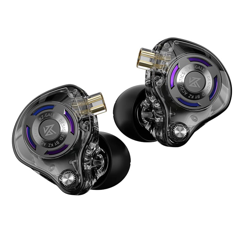 KZ Gale Fones de Ouvido Gamer com Microfone HiFi Graves Profundos Conforto Intra-Auricular Fones de Monitoramento com
