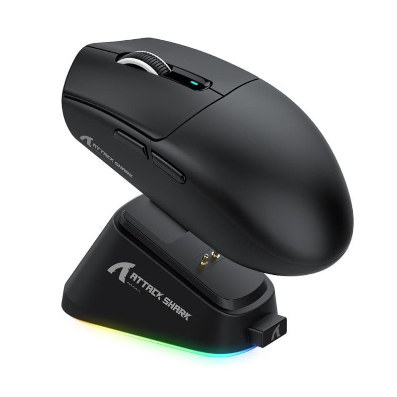 Mouse Gamer ATTACK SHARK G3 Pro Tri-Modo 55g Ultraleve Sensor PAW3311 25000DPI Mouse Wireless Programável Para PC e