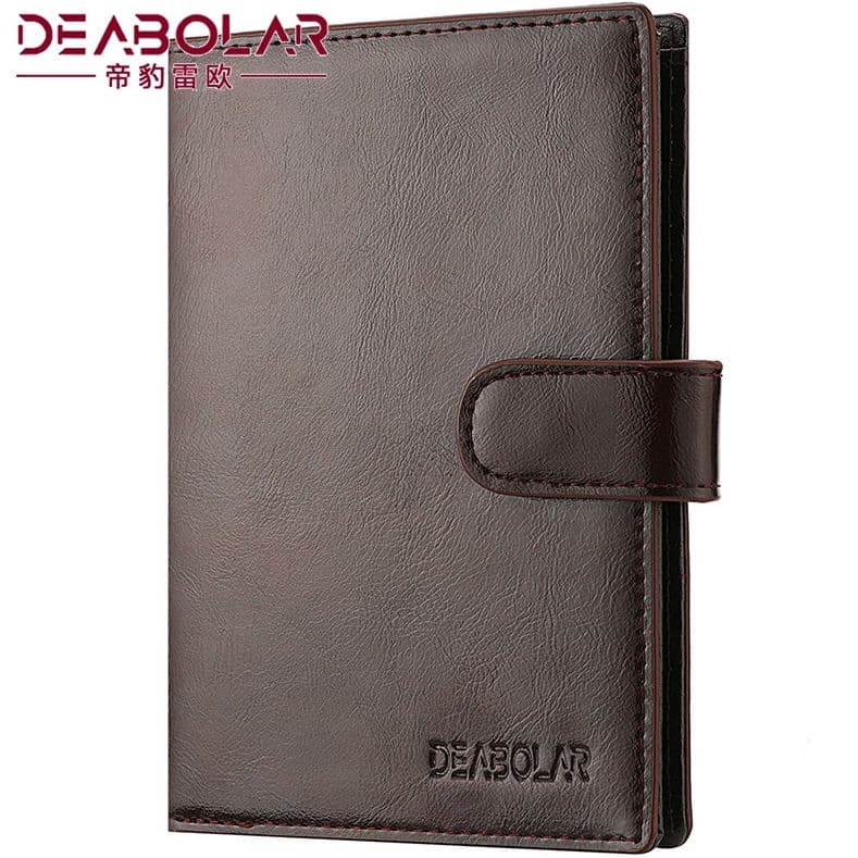Novo Estilo Masculino Multifuncional Titular Do Cartão De Visita De Grande Capacidade Carteira Passaporte À Prova De Des