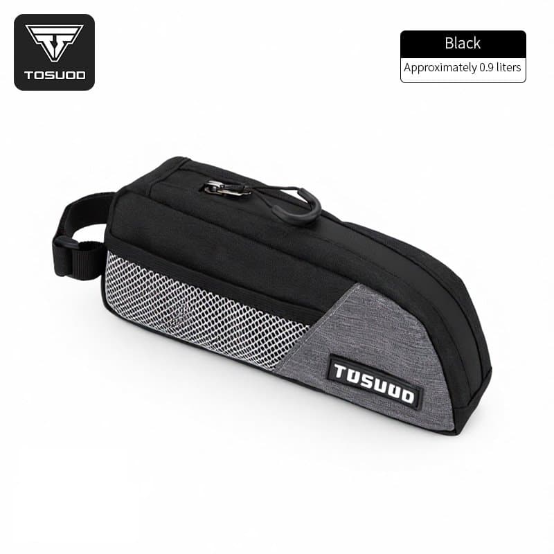 TOSUOD Bolsa de Tubo Superior de Bicicleta Retro com Blocos de Cor, Grande Capacidade para Mountain Bike e Bolsa Frontal