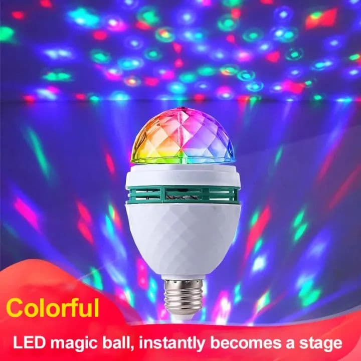 Luz Mágica Rotativa Colorida Para Palco , Lâmpada De Bola RGB Disco KTV , Controle De Voz Inteligente Por Aplicativo Wi-