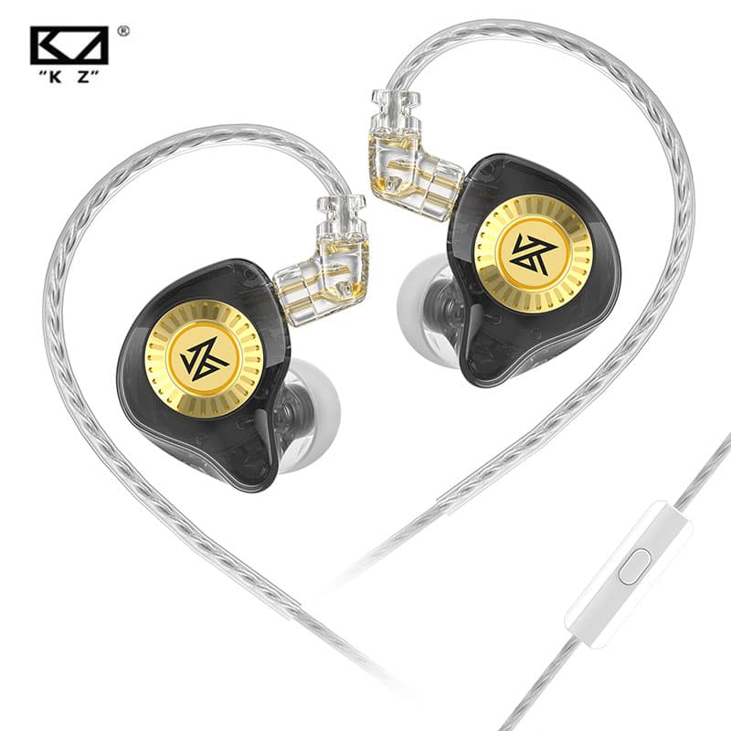 KZ EDX Fones De Ouvido Ultra HiFi Dinâmico Com Fio Cabo Substituível Monitor Intra-Auricular Música Esporte Jogo Cancela