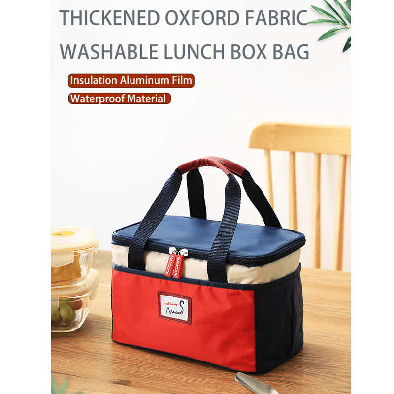 Bolsa Térmica Portátil com Alça, Bolsa Térmica para Armazenamento de Alimentos e Frutas para Escola, Escritório e