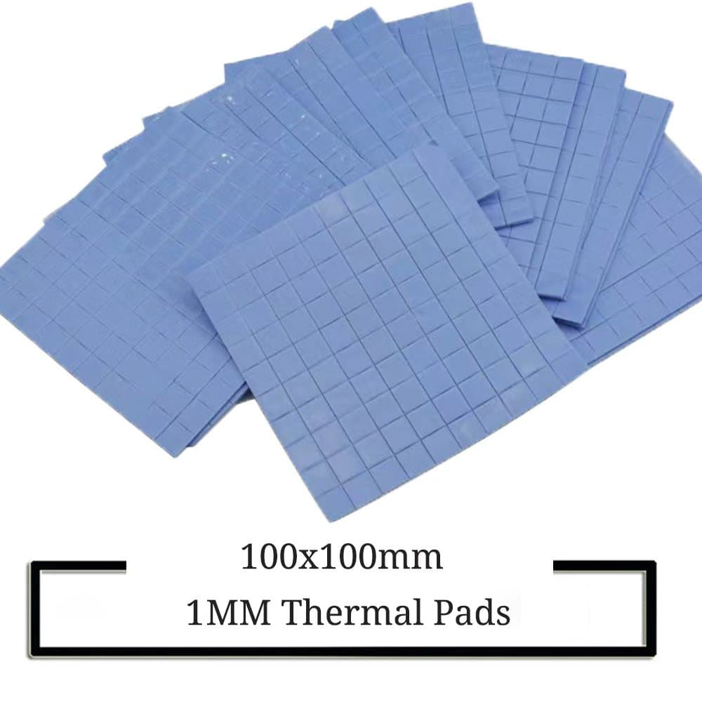 Almofada Térmica De Silicone GPU 1mm * 100 * 100mm Para Laptop IC VGA Cartão CPU Cooler