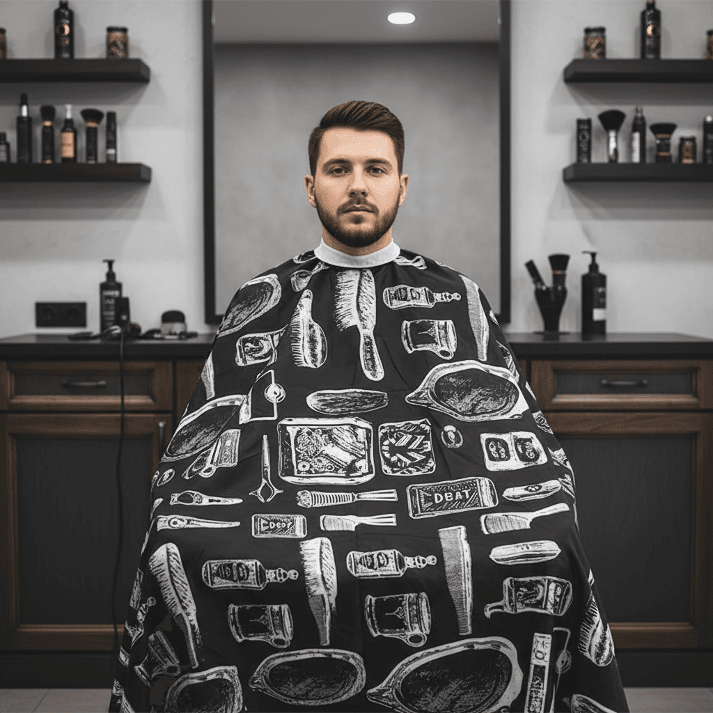 Capa Profissional de Corte de Cabelo – Avental Unissex para Cabeleireiro
