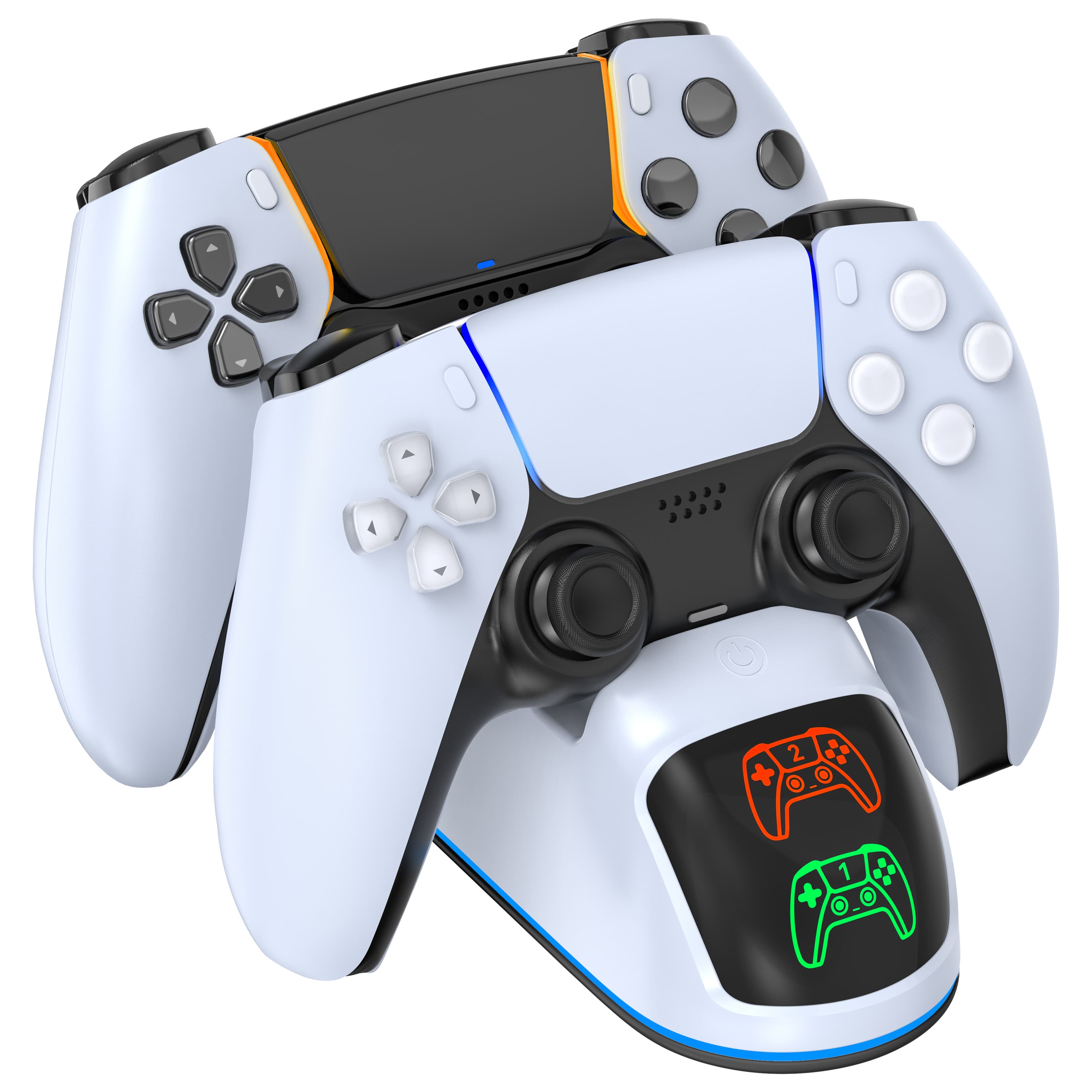 Carregador Duplo para PS5, Estação de Carregamento para Controle de Playstation 5, Estação Dock de Carregamento para
