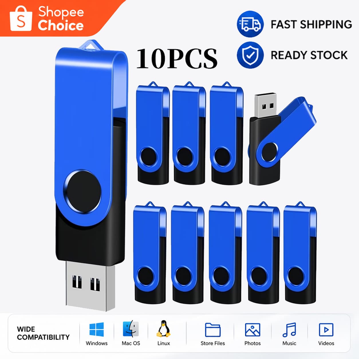 Pen drive USB portátil 128 MB 256 MB 512 MB 4 GB 8 GB 32 GB Transferência de alta velocidade Plug and Play Pen drive USB