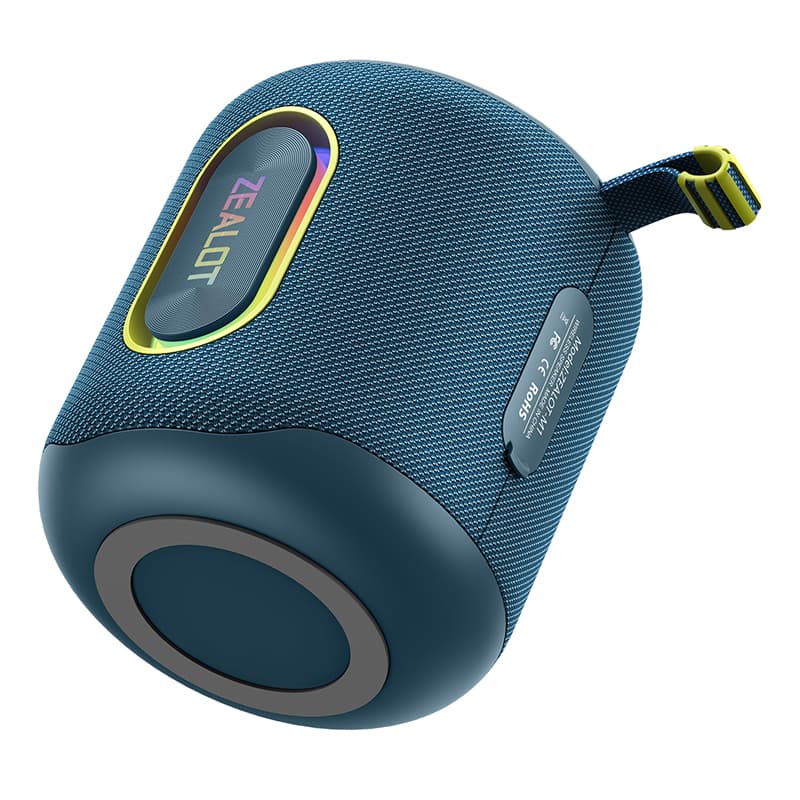 Caixa de Som Bluetooth ZEALOT M1 30W 6000mAh IPX6 Mini À Prova D'água RGB Luz TWS Grave Pesado BT5.4 Para Praia