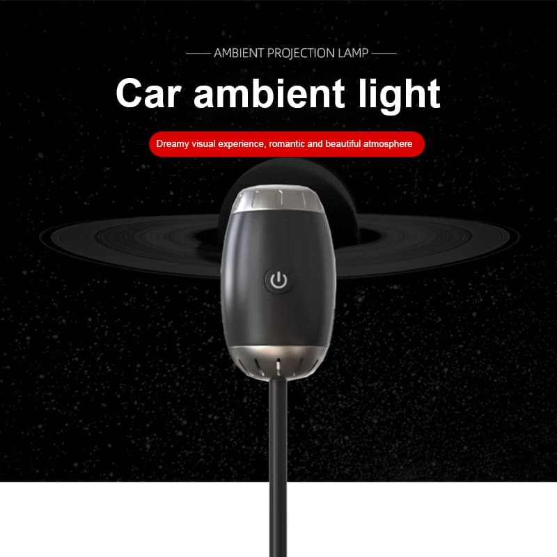 Luz de Teto para Interior de Carro com Efeito de Estrelas, Projetor LED USB Atmosfera Estelar Noturna para Festas