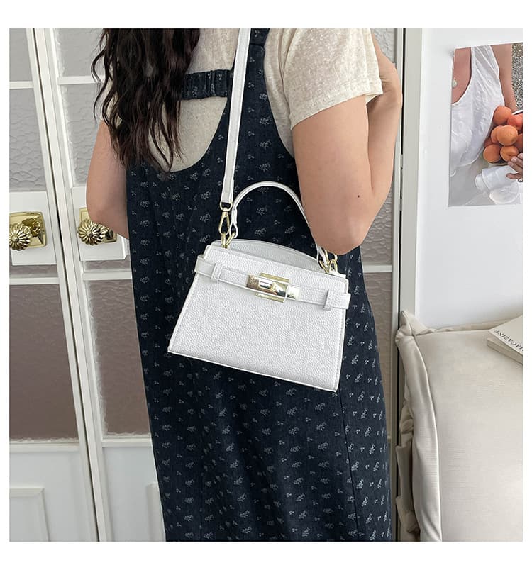 Nova bolsa de mão mini na moda para mulheres, bolsa Kelly casual simples versátil para o dia a dia, bolsa tiracolo